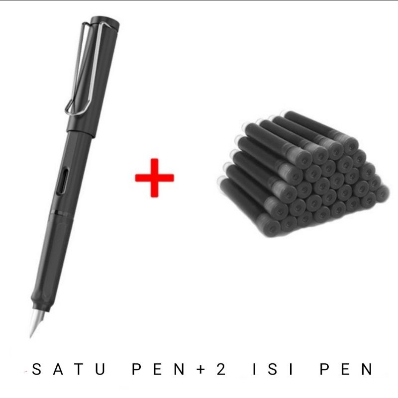 1 pen tutul dan 2 isi pen ukuran 0.38mm pena tutul / pen tutul 1pen lafadz dan 2 isi ulang / 2 pen tinta isi ulang / 1pen dan 2 isi pena kaligrafi / satu pena dan 2 isi pena kaligrafi /