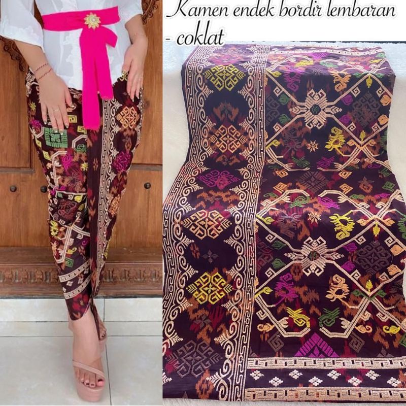 kamen endek bordir lembaran