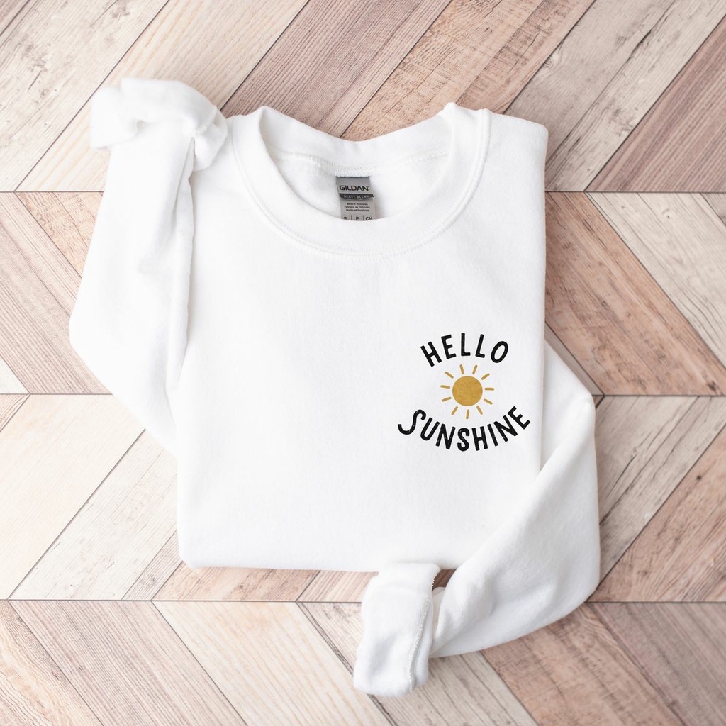 SWEATER WANITA HELLO SUNSHINE / SWEAETR WANITA TEBAL