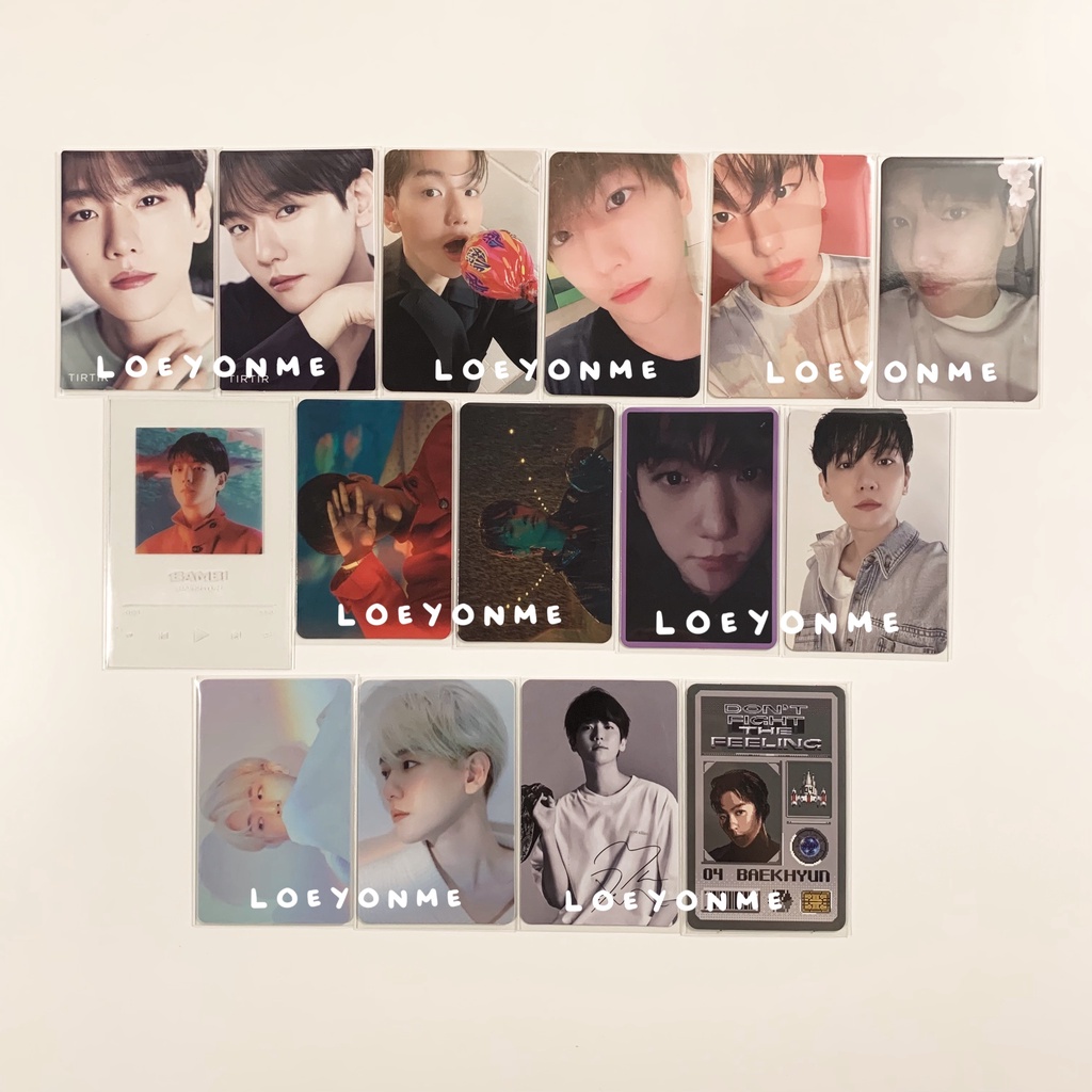 BAEKHYUN Photocard (Tirtir Joy of Journey / Delight Cinnamon A / Mint A / Honey B / Chemistry A / Ba