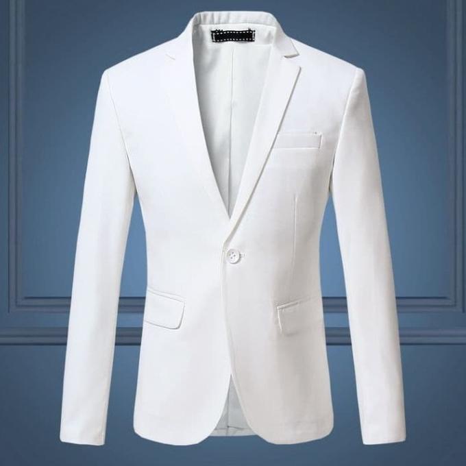 BLAZER KOREA PRIA SLIMFIT TOMMY FULL WHITE HIGH TWIST ORIGINAL NIKAYU