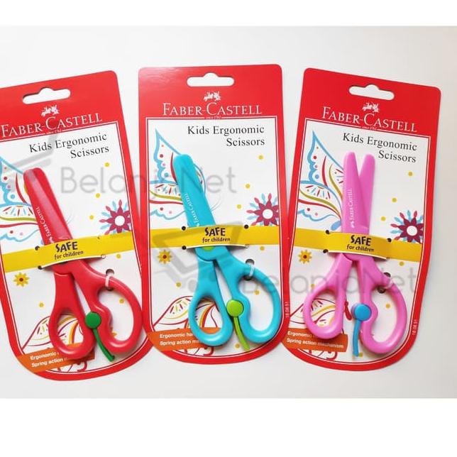 

[COD] Gunting Faber Castell ( Kids Ergonomic Scissors ) / Gunting Anak
