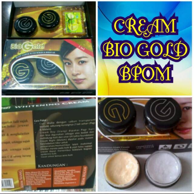 (BPOM) PAKET BIOGOLD WHITENING CREAM 3 IN 1 ORIGINAL