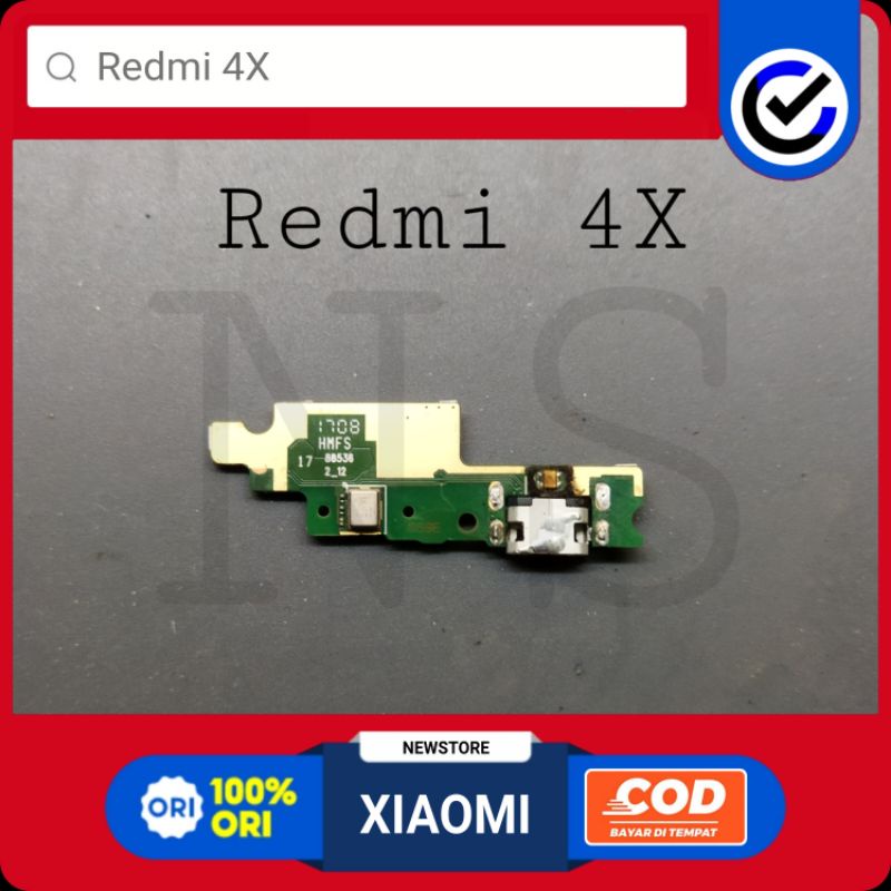 Papan charger / Konektor Cas Redmi 4X Original