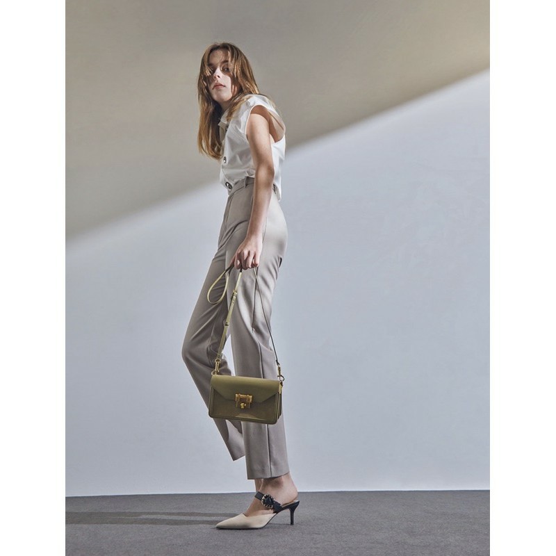 TAS | BAG | WANITA | CK768 | STONE-EMBELLISHED ENVELOPE BAG | PREMIUM IMPORT