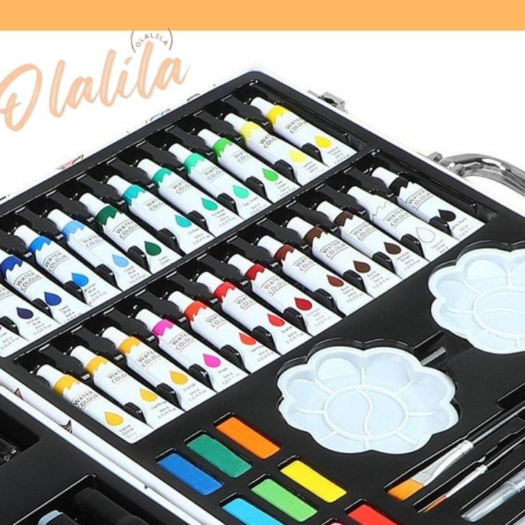 

[PROMO 68] Crayon Set Koper Premium Lengkap Komplit Besar Mewah 145 pcs New Model crayon souvenir hadiah ulang tahun lebaran Paling Popular