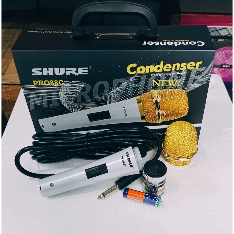 Mic Kabel Condensor Shure PRO88C Microphone Condensor