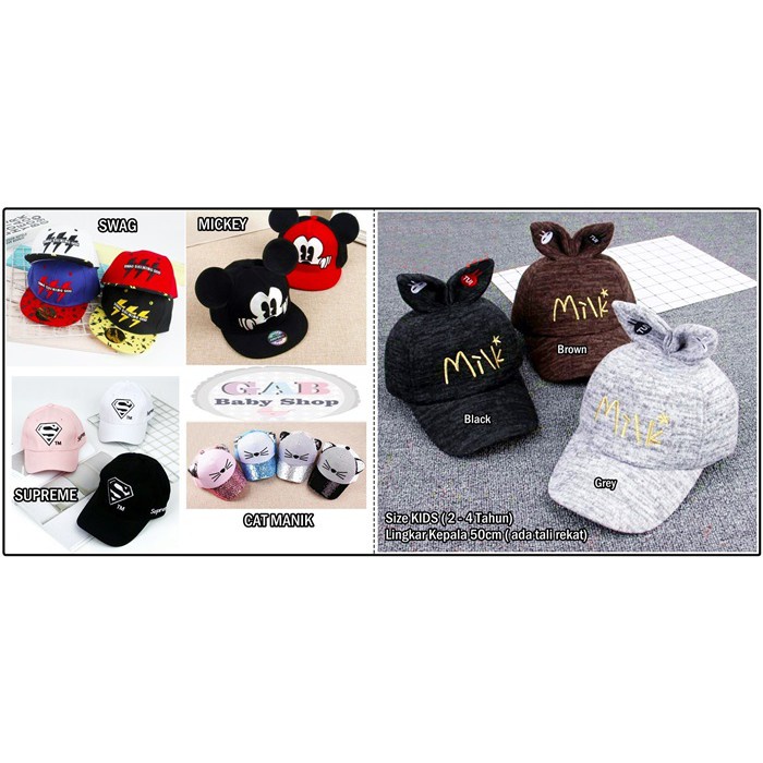 CUCI GUDANG! Topi Korea Anak / Topi Fashion Anak Import