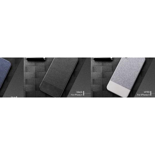 ➧ CAFELE Premium Denim Case - iPhone Xs Max iPhone Xr iPhone Xs iPhone X - iPhone X Xs, Putih ☈