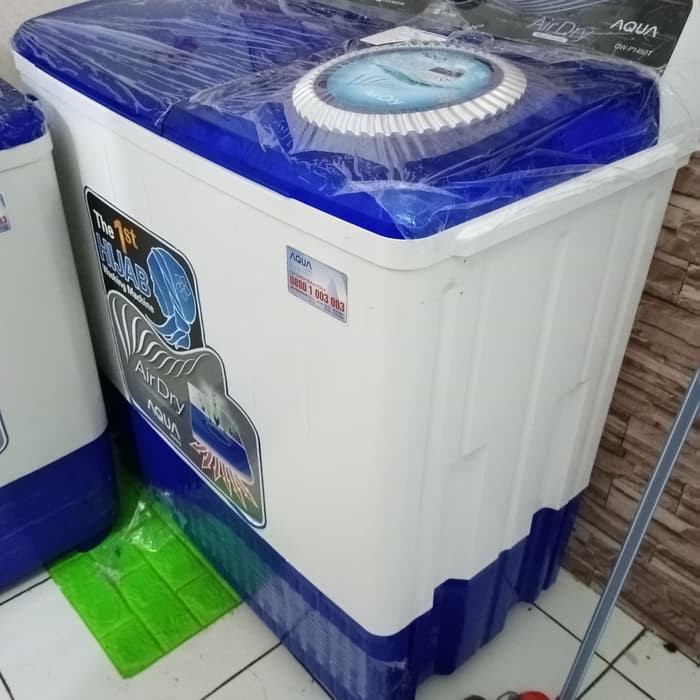 Mesin Cuci 2 Tabung AQUA AQW 1450 XT Hijab Series Airdry System 14 KG