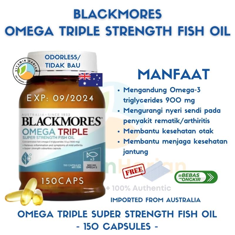 Jual Blackmores BM Omega Triple Omega Strength Concentrated Supplement
