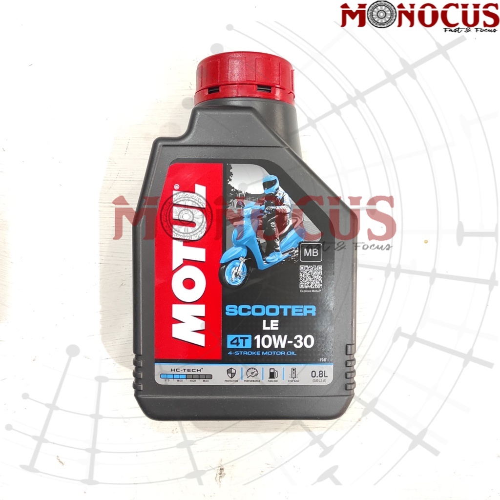 Oli Mesin Motul Scooter LE Motor Matic Oil 800ml 10w30 Universal Honda Yamaha Suzuki Kawasaki