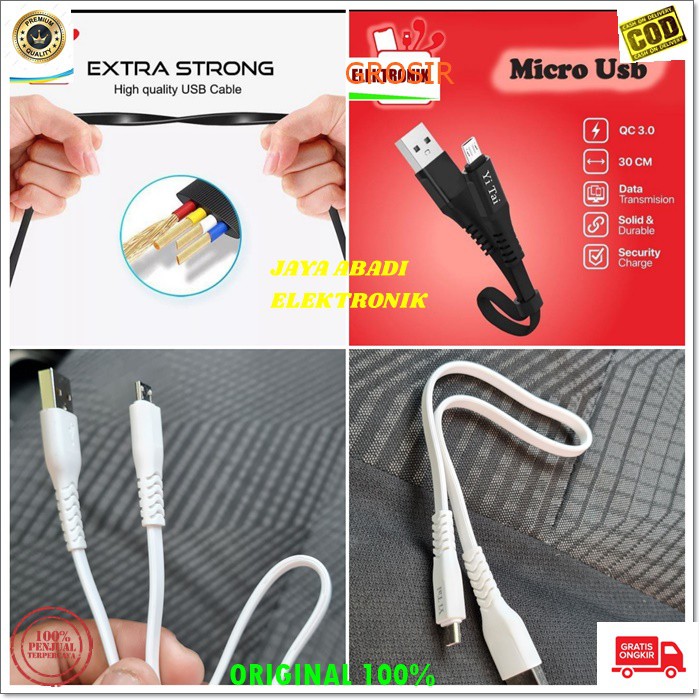 J330 ORIGINAL KABEL DATA POWERBANK 30CM 5A VOOC MICRO USB SUPER FAST CHARGING CABLE CHARGER FLASH CAS CASAN HP HANDPHONE ANDROID UNIVERSAL MULTI WIRED FASTER UPGRADE SMART CHIP MICRO USB 30 CM  ANTI PUTUS  SUPER KUAT DAN AWET BOS  BISA SEGALA GADGET YG M