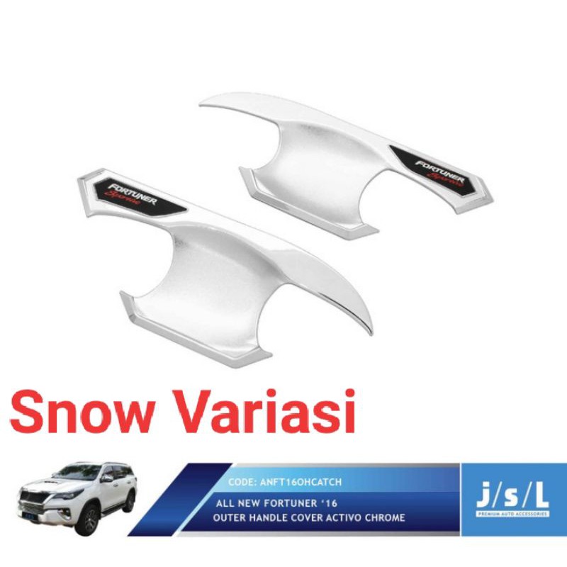 New Fortuner 2016 mangkok pintu outer handle cover Activo chrome JSL