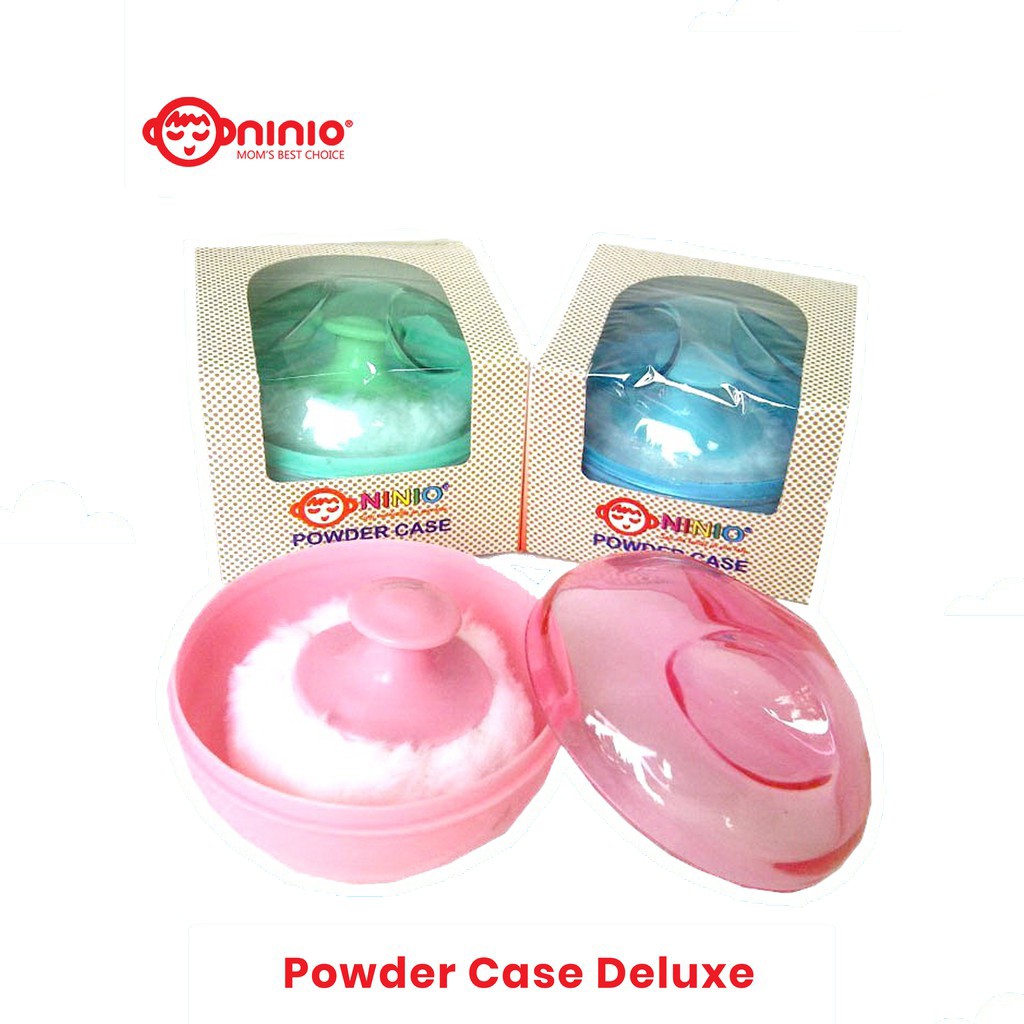 Ninio Baby Powder Case Deluxe Single - Tempat Bedak Tabur Bayi