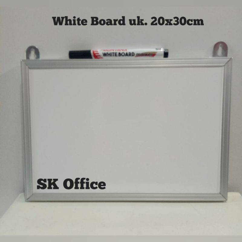 

Whiteboard kecil uk. 20x30cm Papan tulis mini PDAM PLN