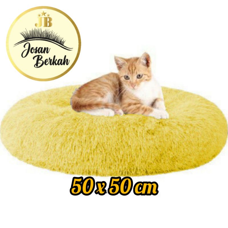 Ranjang/Kasur Bundar uk besar (diameter 50x50 cm) super empuk dan Hanget