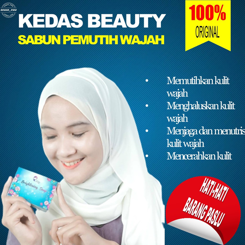 KEDAS BEAUTY sabun kedas beauty sabun obat jerawat collagen pemutih kulit wajah