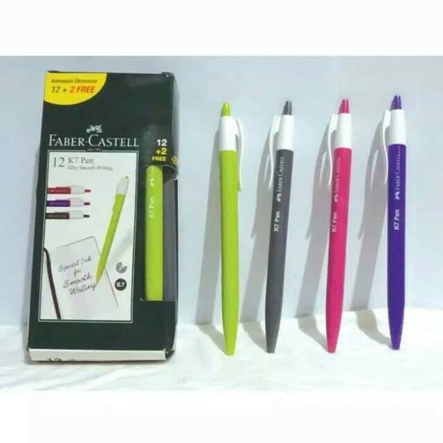 

Pulpen Cetek K7 Faber Castell 0.7mm Tinta Hitam Harga Per Pcs