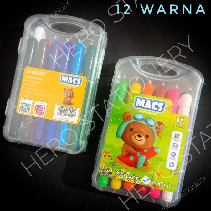 

Krayon Gel Crayon Macs Set 12 Warna