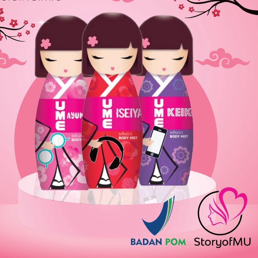 ⭐Promo Terbatas Shinzu'i UME Body Mist 100ml - Ayumi Iseiya Keiko - Parfume - Shinzui | BIG SALE | N