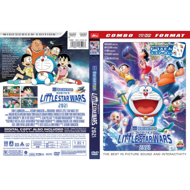 Kaset film kartun animasi Doraemon little star wars