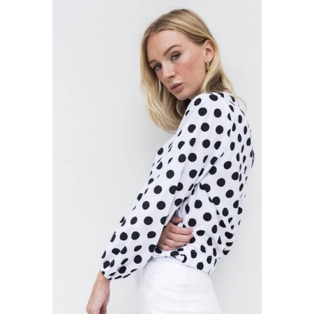 HELLO PARRY SANDRA POLKA DOT COTTON TOP
