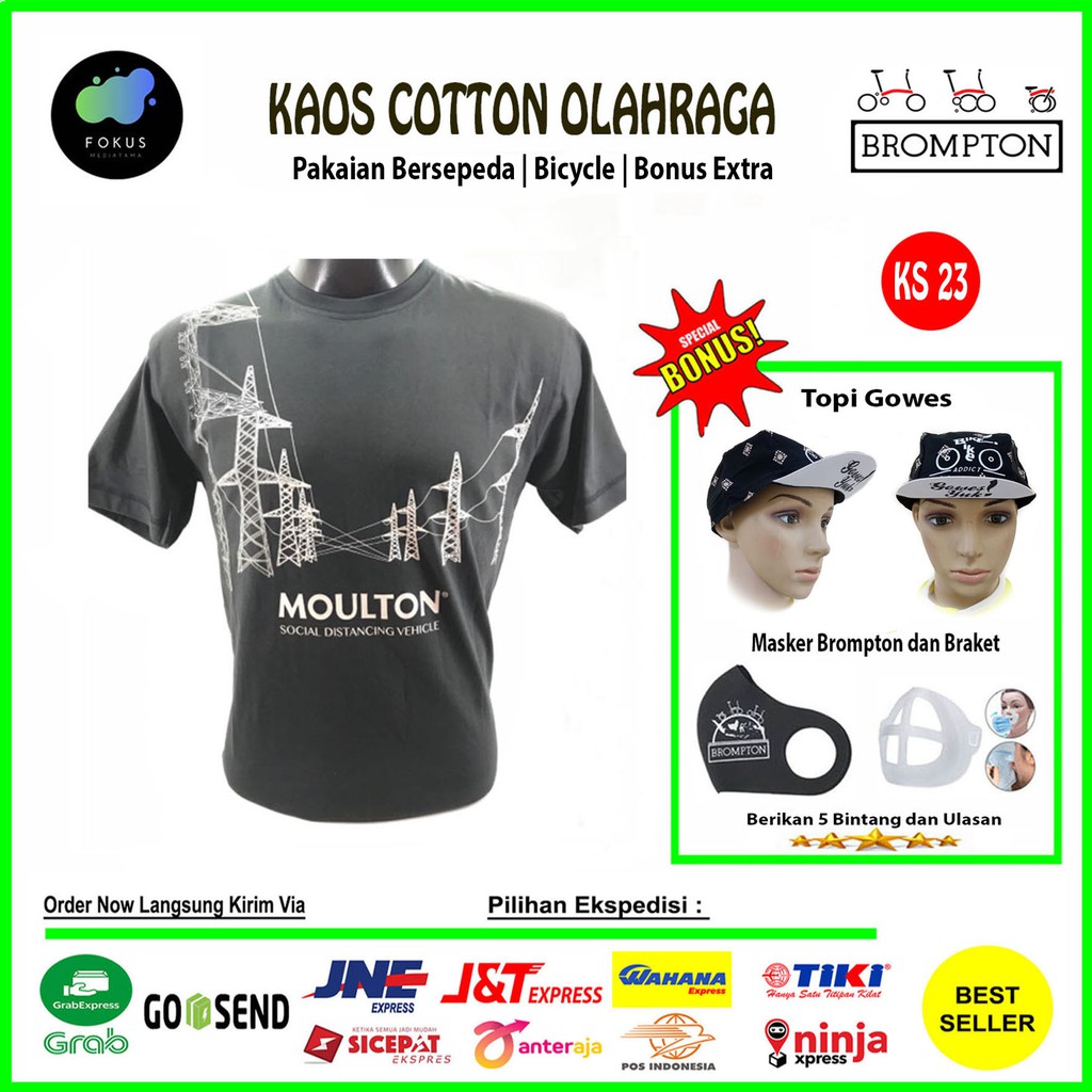 Kaos Sepeda Alex Moulton Tshirt Gowes Bersepeda (Menara)