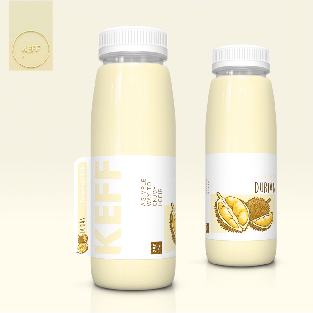 

KEFF Kefir Susu Sapi : Rasa Durian [Durian] - Minuman Fermentasi