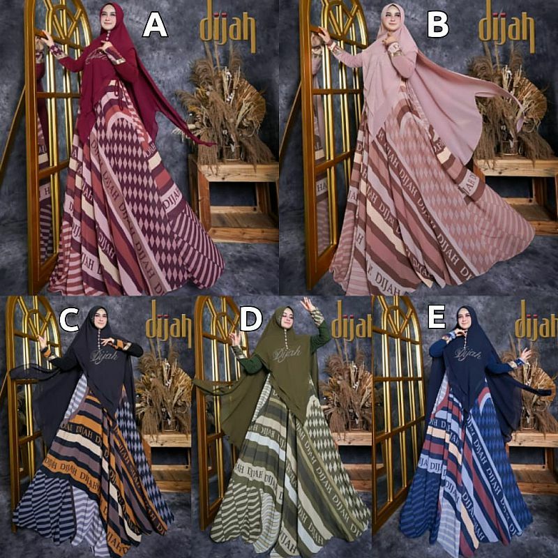DIJAH 508 BY DIJAH TERBARU BAJU SYARI ORIGINAL SET SYARI GAMIS SYARI PREMIUM GAMIS SYARI CERUTY