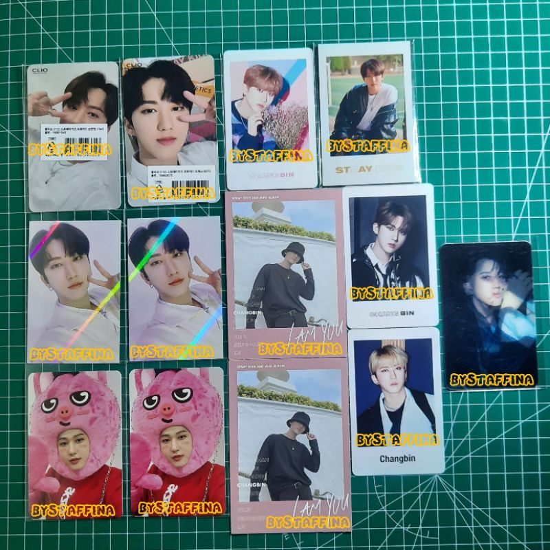 Stray Kids Photocard Changbin - SOUNDWAVE MAKESTAR NOEASY CLIO MILD OFFICE POLA SET LENTI