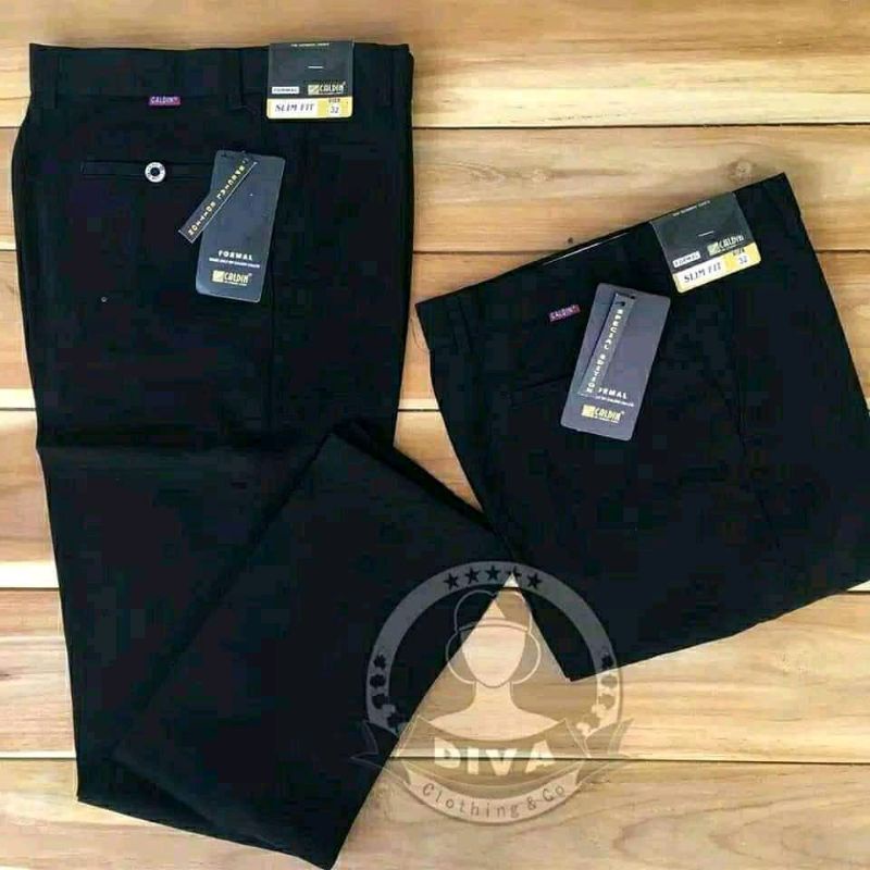 CELANA KANTOR FORMAL PRIA SLIMFIT BAHAN KAIN TEFLON