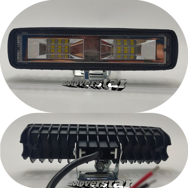 Lampu tembak led bar 12led 12volt led cwl
