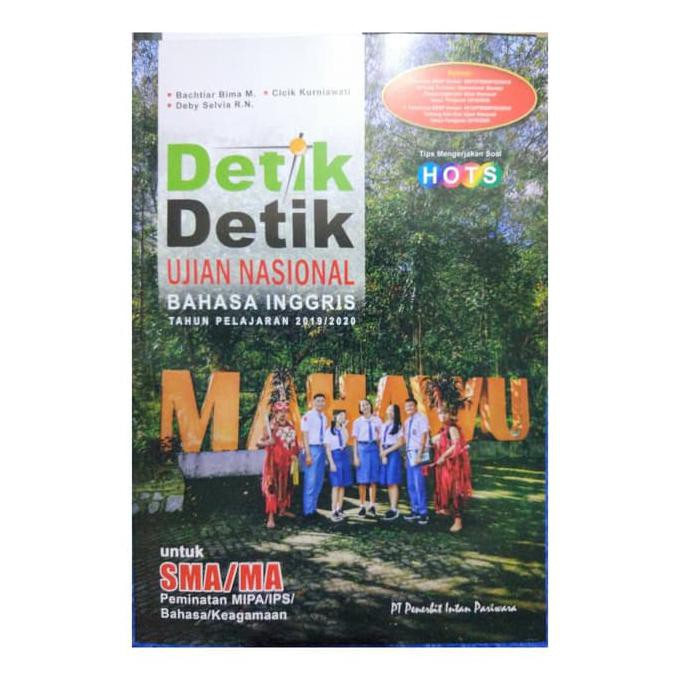 Detik UN Bahasa Inggris SMA 2020 Penerbit Intan Pariwara Shopee Indonesia