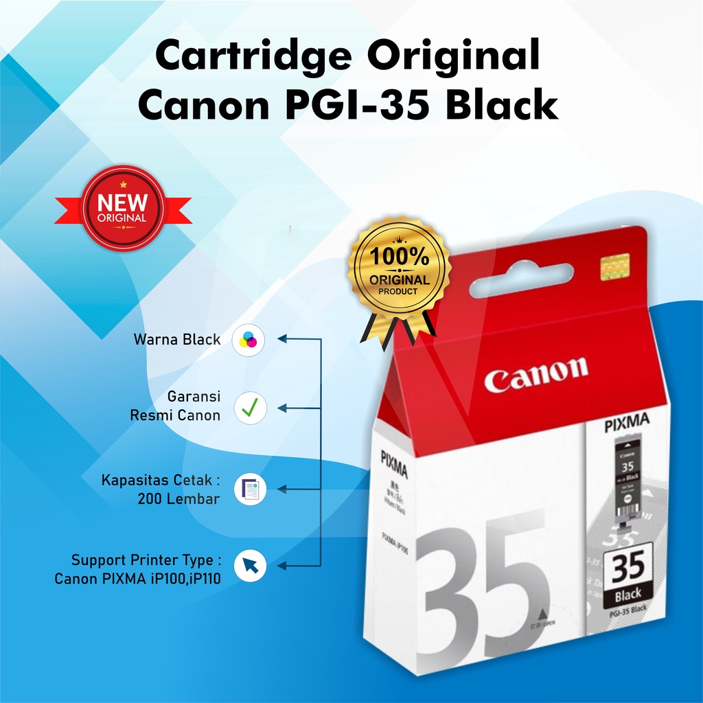 Tinta Canon PGI-35 Black Original Ink Cartridge