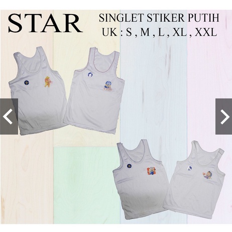 Singlet anak( kaos dalam )/ singlet anak dan bayi /singlet sticker