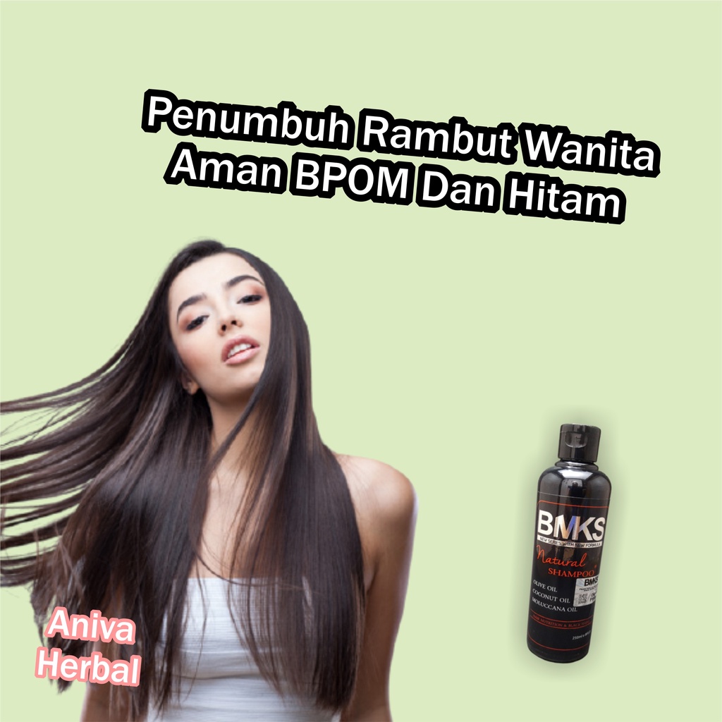 Rambut Lebat Anti Rontok Shampoo Hitam Kemiri BPOM / Shampoo Kemiri