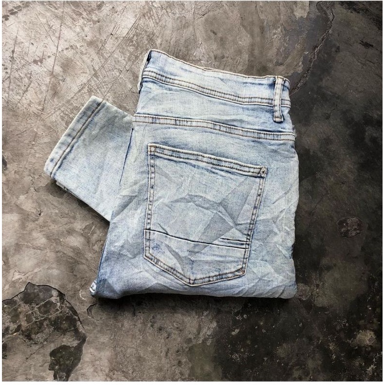 celana jeans zara man size 32 super skinny-second original