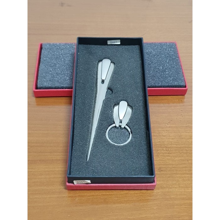 

Spesial Pembuka Surat Stainless / Gift Set Letter Opener W/ Key Chain 991 Limited