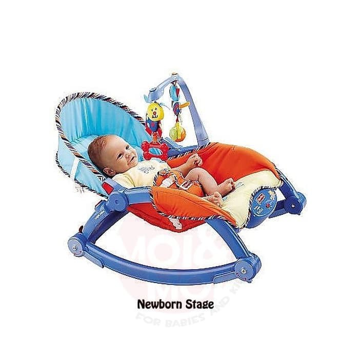 baby sleeping in fisher price rocker