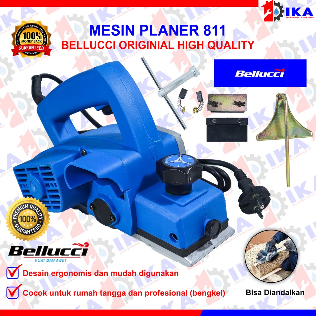 Mesin planer serut Bellucci 811 500 w kualitas bagus high quality Set komplit