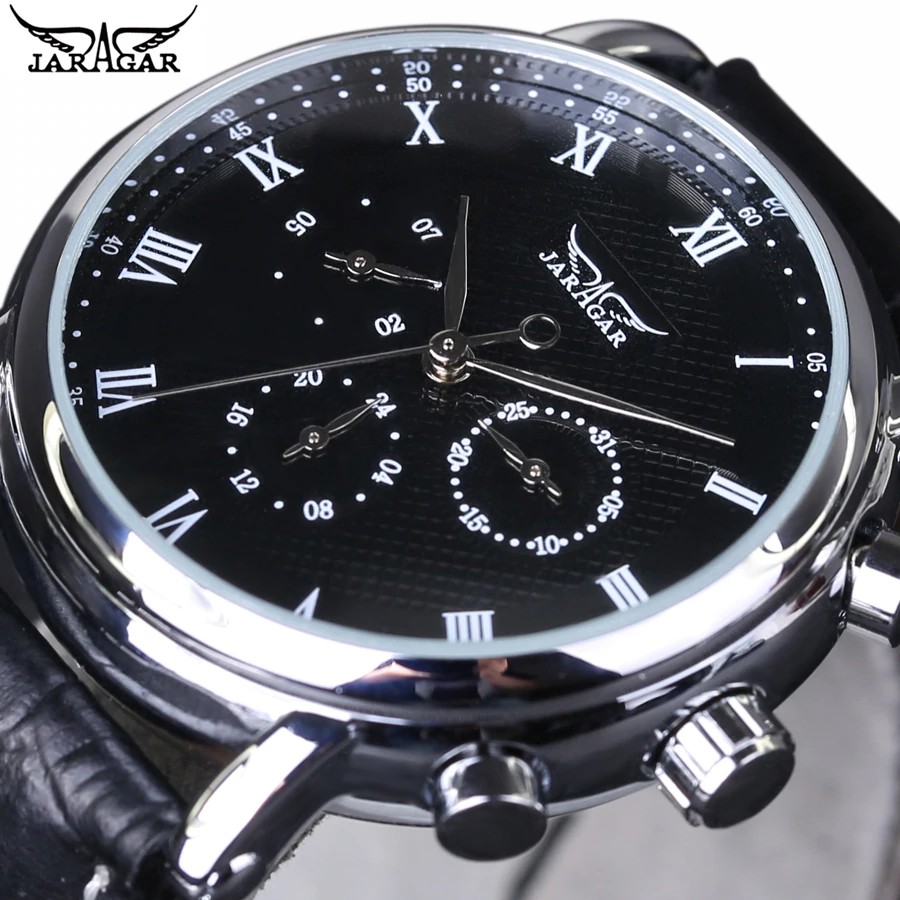 Jam tangan mekanik pria keren 2018 Jaragar Mechanical Automatic Men Watches Top Brands Luxury