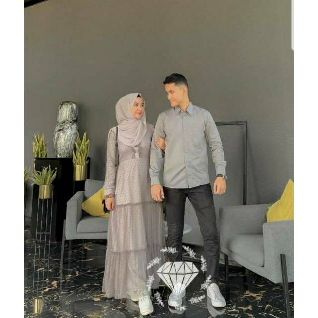 CP KIRANA DO, COUPLE PASANGAN, TILE, GAMIS, HIJAB, MUSLIM, DRESS