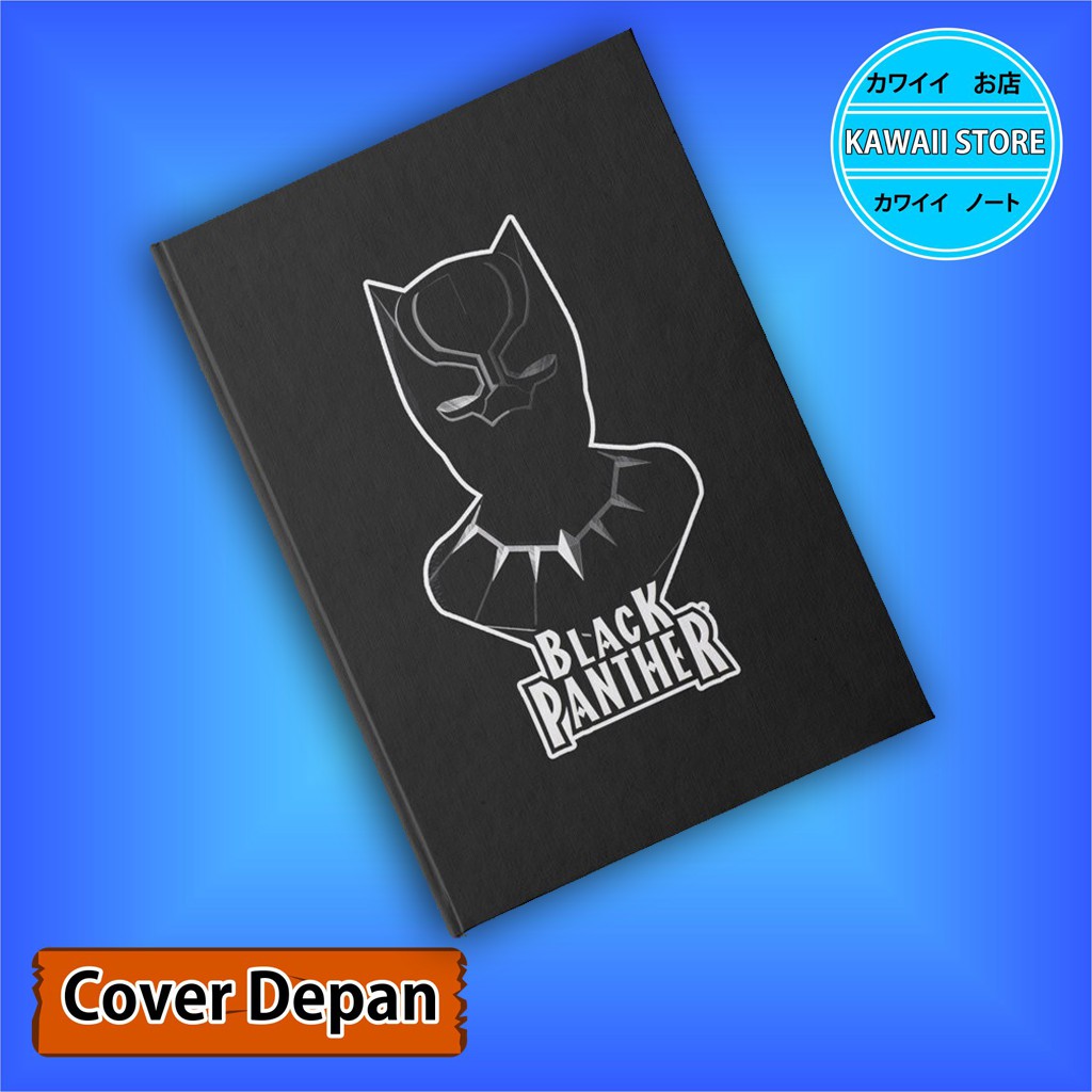 

Notebook / Pocket book Hard Cover Marvel CHARACTER BLACK PANTHER uk A5 & A6 / Notes Book