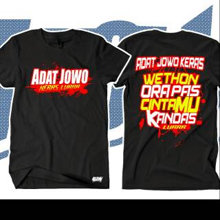  kaos  sablon  kata  adat jowo Shopee Indonesia