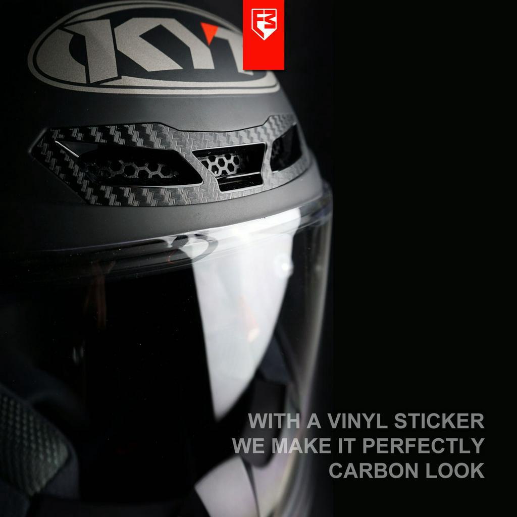 RK Sticker Set Carbon Skin Helm KYT TT Course