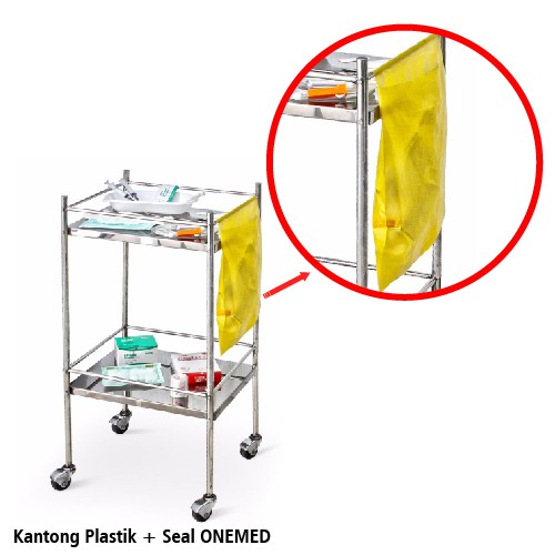 Kantong Plastik + Seal Onemed 26x34cm pak isi 100