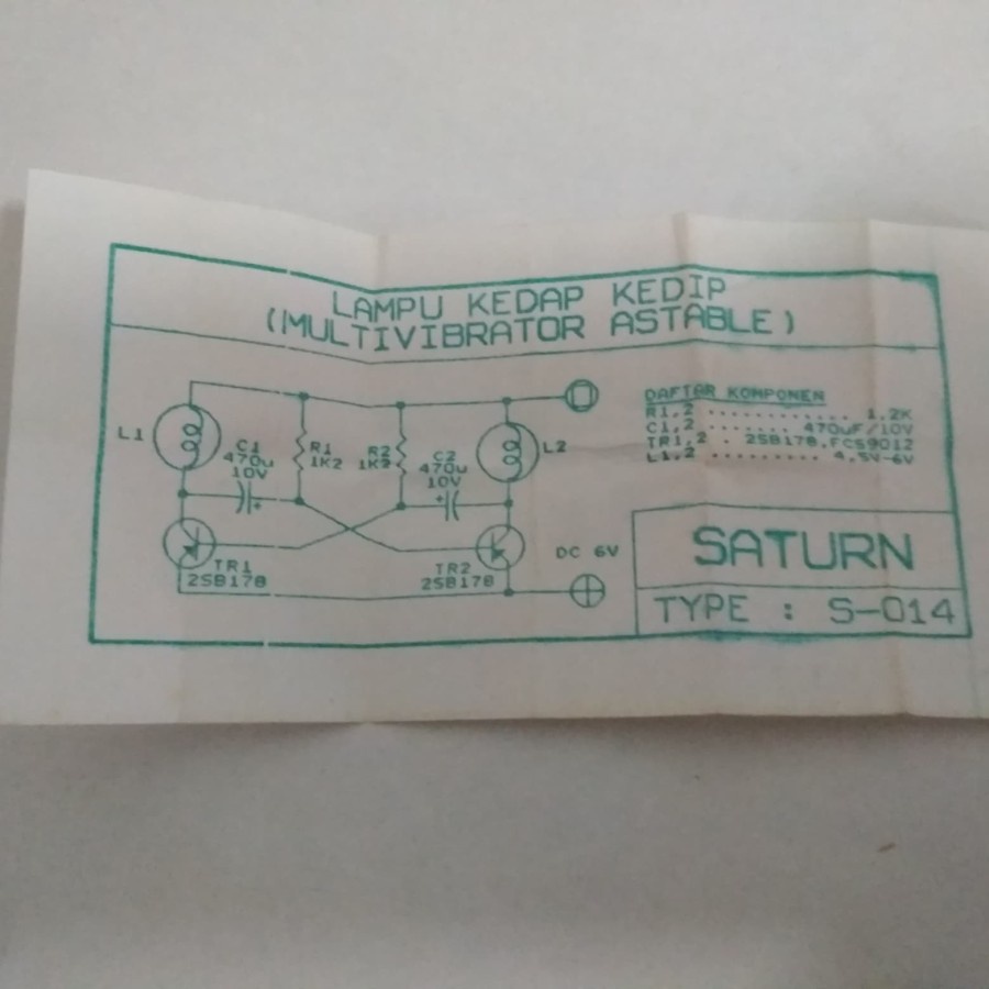 PCB Lampu Kedip 2 Lampu S-014