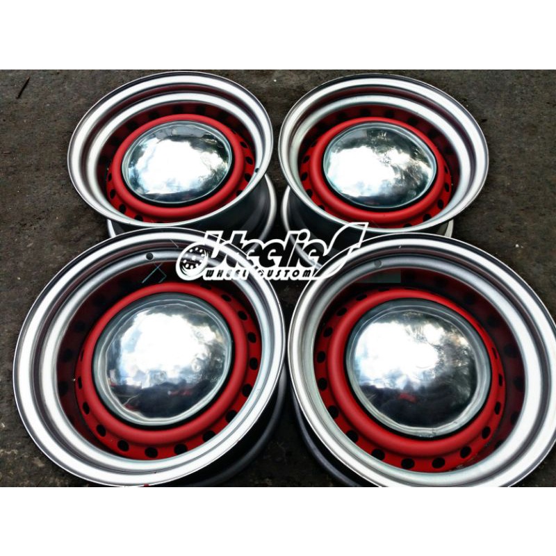 velg kaleng celong R14 lubang dop moon