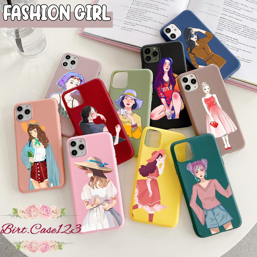 Softcase FASHION GIRL Oppo A3s A1k A5 A9 2020 A7 F9 A5s A31 A52 A92 A37 A53 A83 F1s F11 Pro BC3289